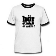 hörstreich slim contrast t-shirt (weiß)